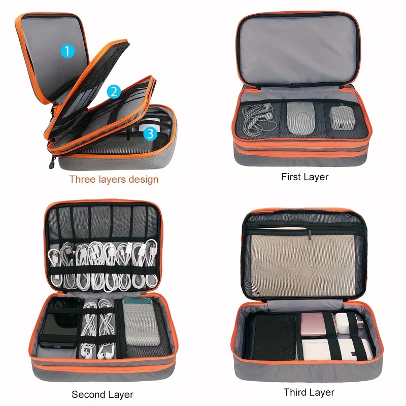 Multi-Layer Electronic Organiz - đánh giá và giá Tech Accessories Case