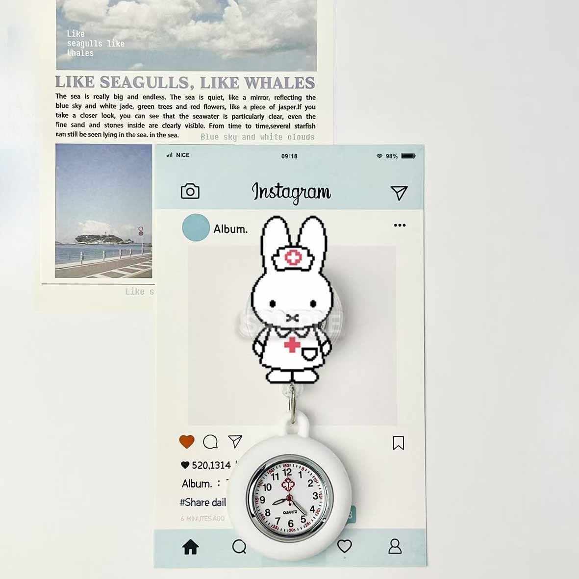 Miffy Bunny Retractable Nurse  - đánh giá và giá Kawaii Tech Accessories